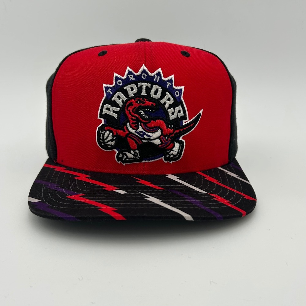 Mitchell & Ness Toronto Raptors Hat OSFM Red Black Snapback